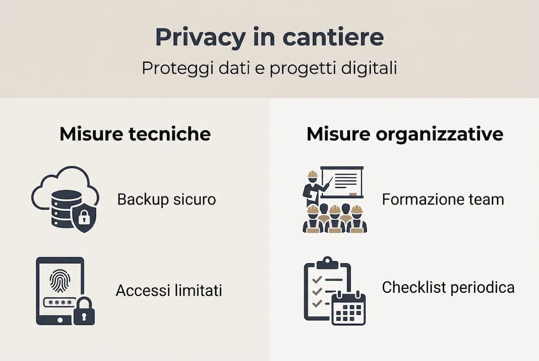 Infografica: come proteggere i dati nei cantieri
