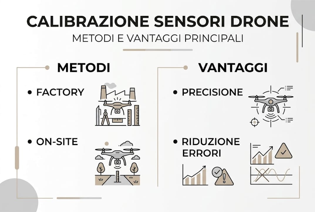 Infografica: come calibrare i droni e perché conviene