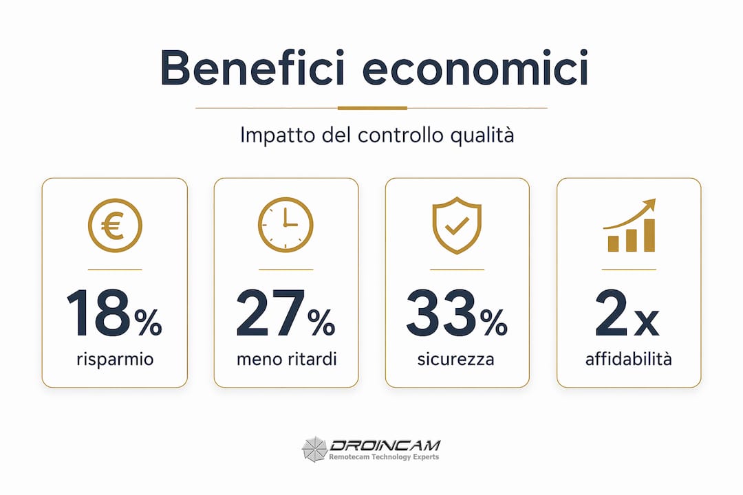Infografica sull’impatto economico della qualità nel monitoraggio