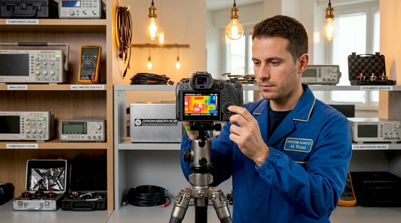 Utilizzo della termocamera nel laboratorio tecnico