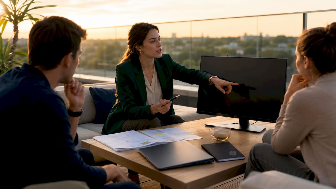 Coordinamento della riunione organizzativa per il tour virtuale guidato dal project manager