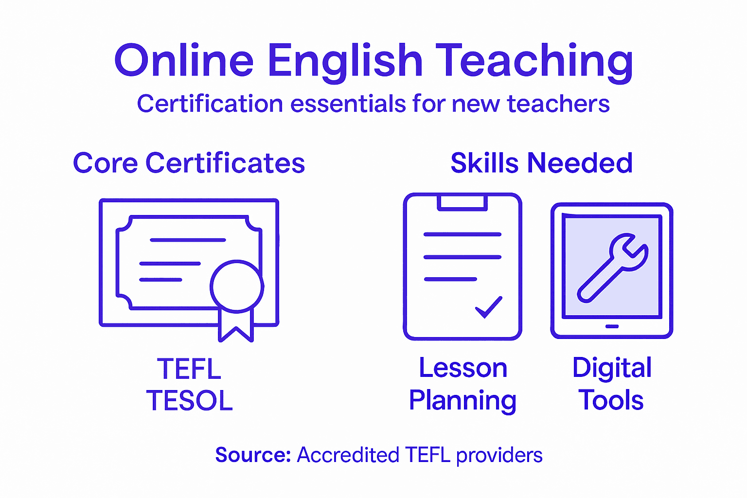 Infographic about online teaching and certification