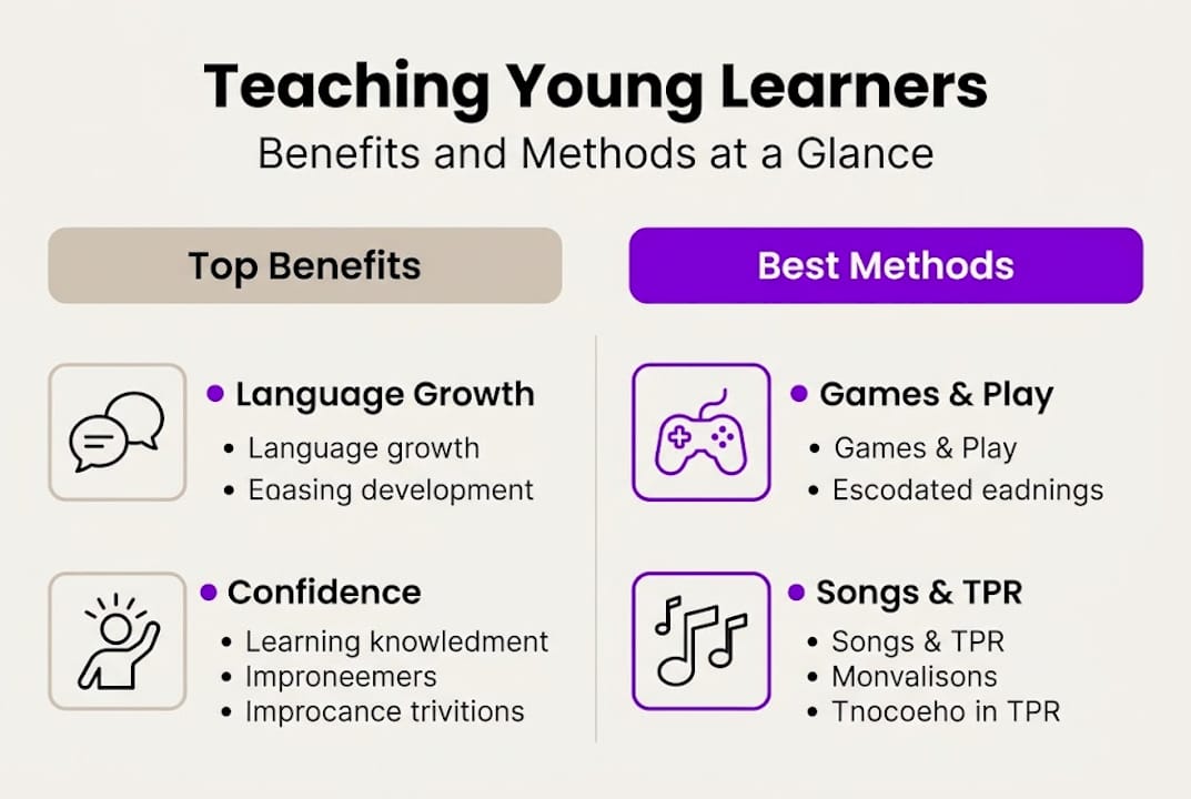 Infographic benefits and methods teaching children