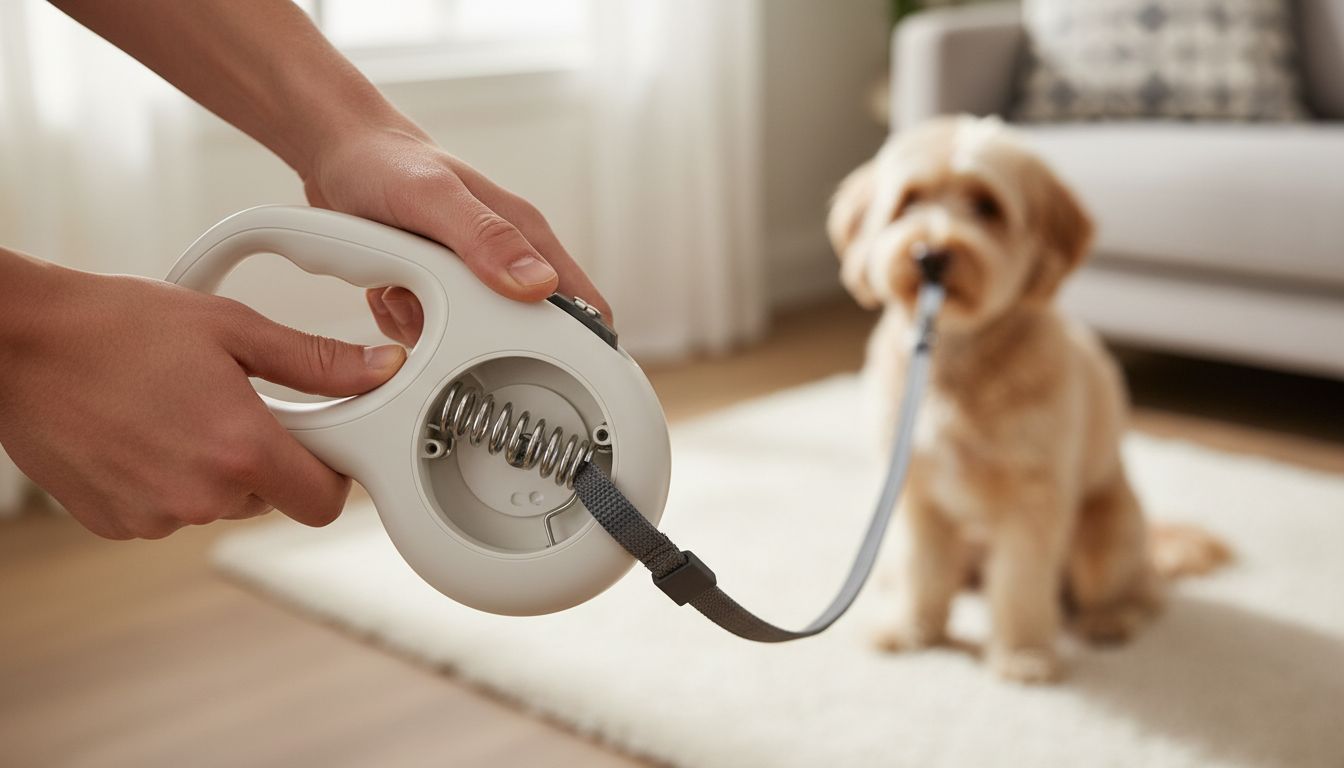 retractable leash mechanism