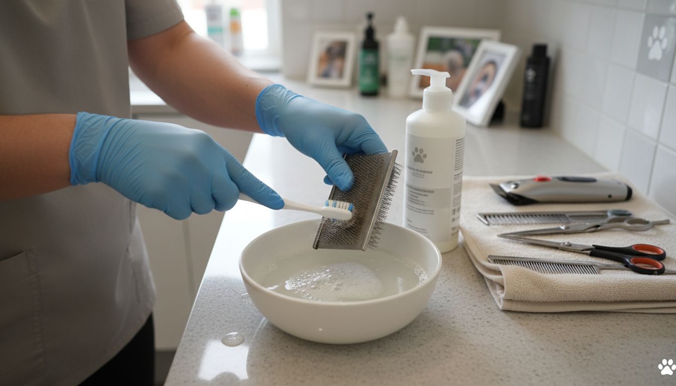 cleaning grooming tools