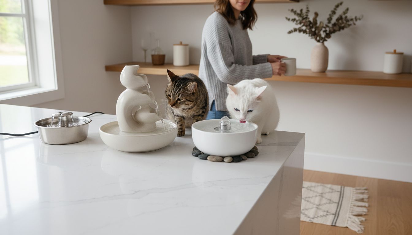 cat fountain types