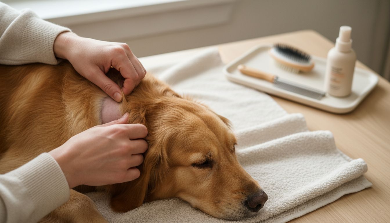 pet skin inspection grooming