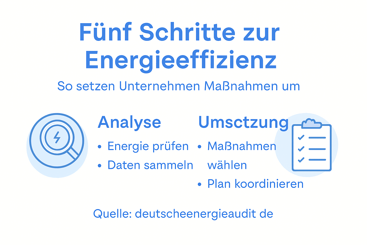Infografik: Schritt für Schritt zu mehr Energieeffizienz