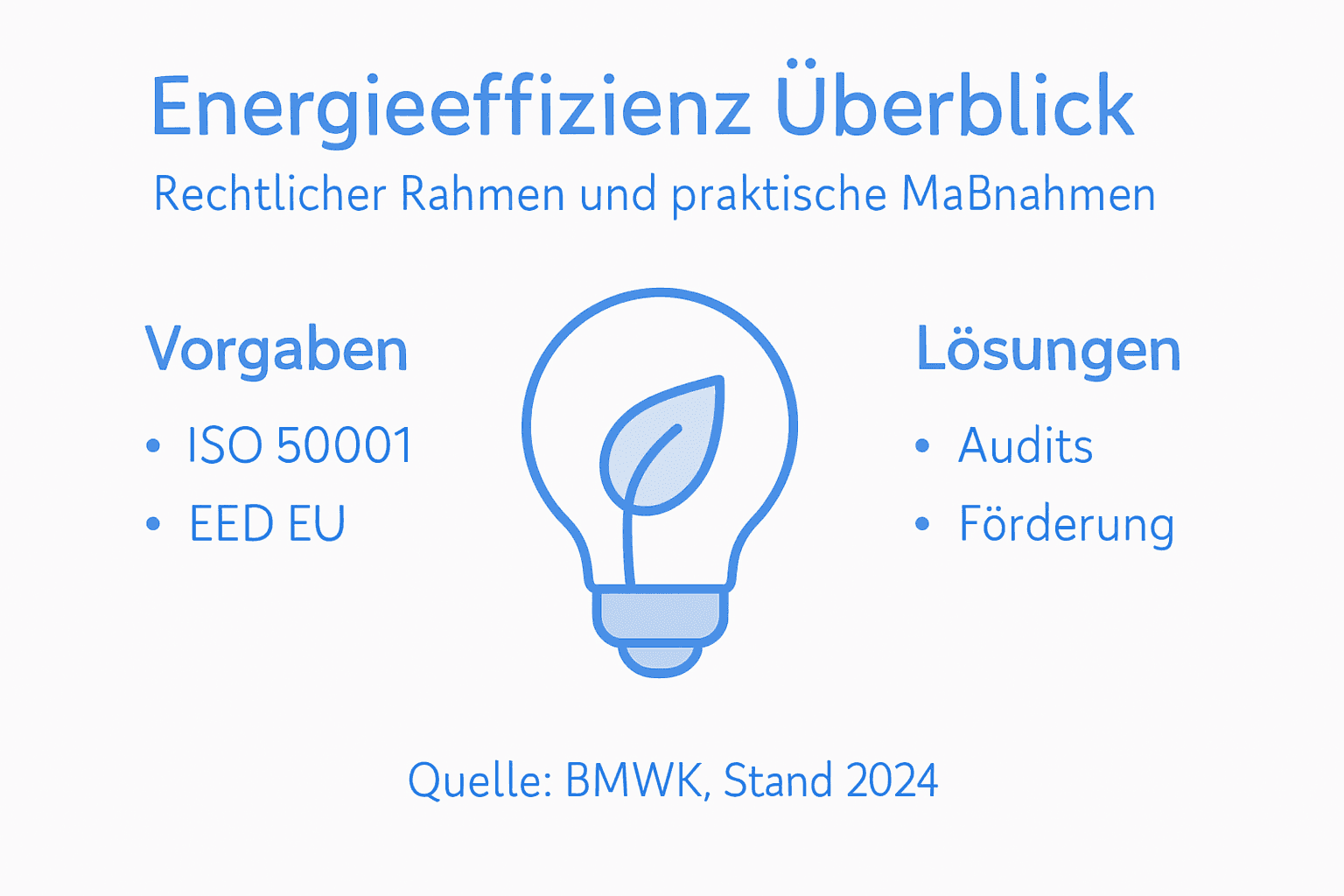 Energieeffizienz in Unternehmen – eine anschauliche Übersicht als Infografik