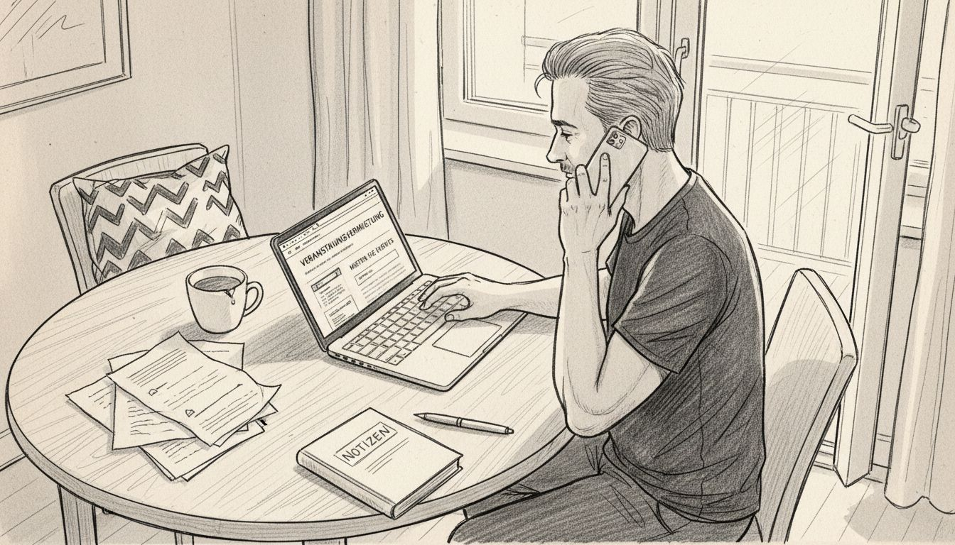 Eventvermieter bequem am heimischen Küchentisch vergleichen