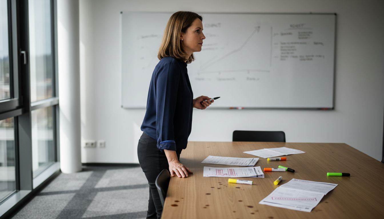 Eine Mitarbeiterin analysiert die Verbrauchsdaten im Energiebereich.