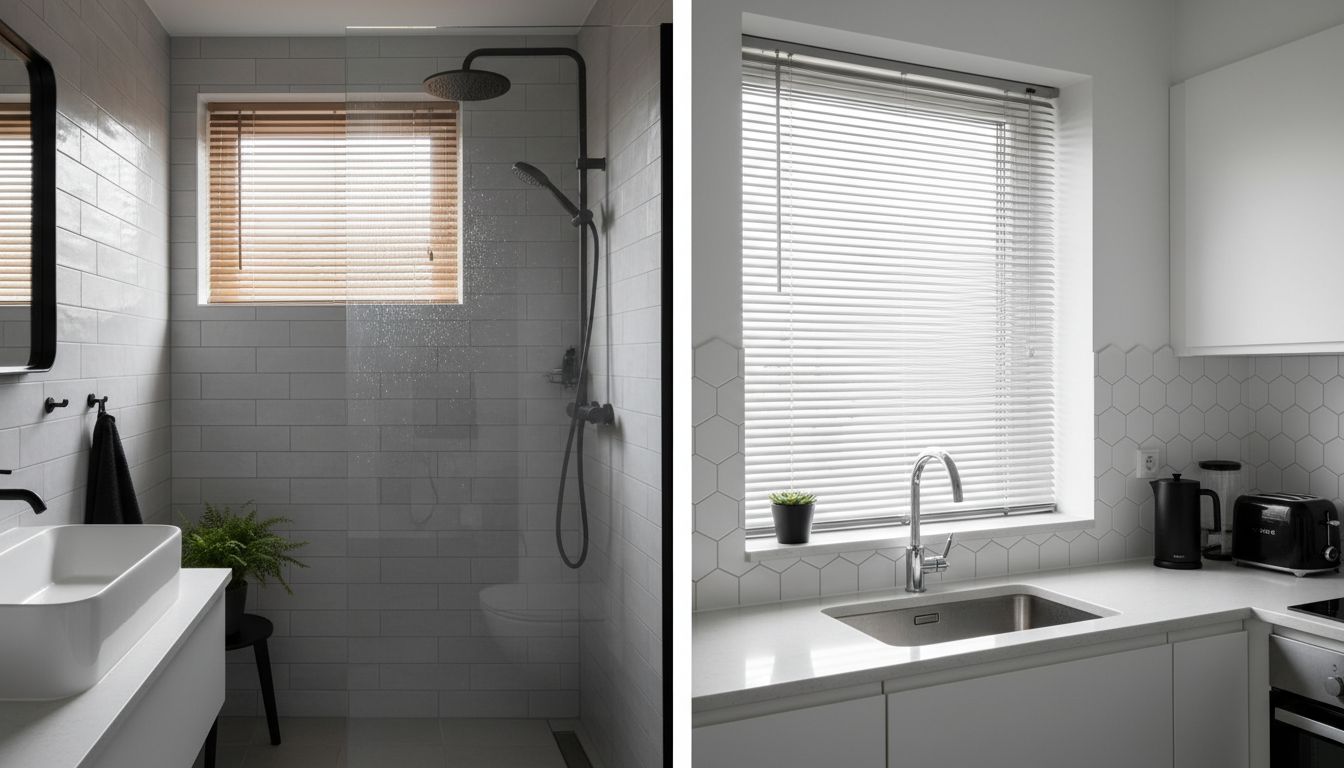 bathroom kitchen blinds