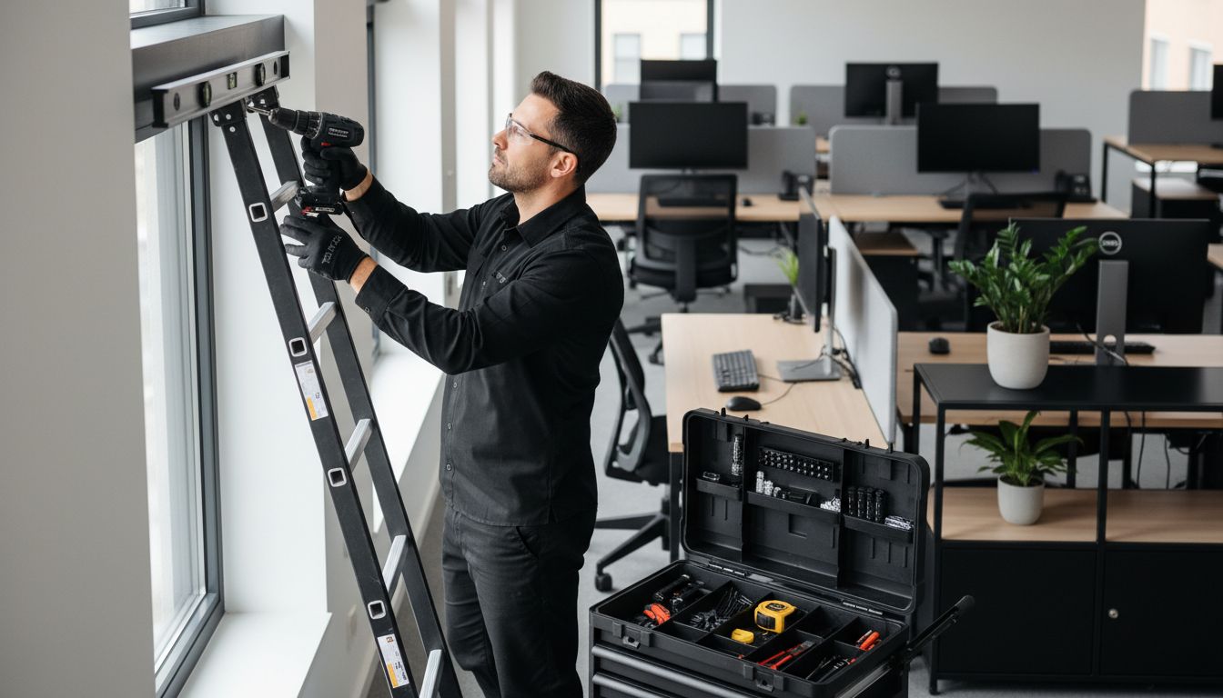 toimisto sälekaihtimen asennus