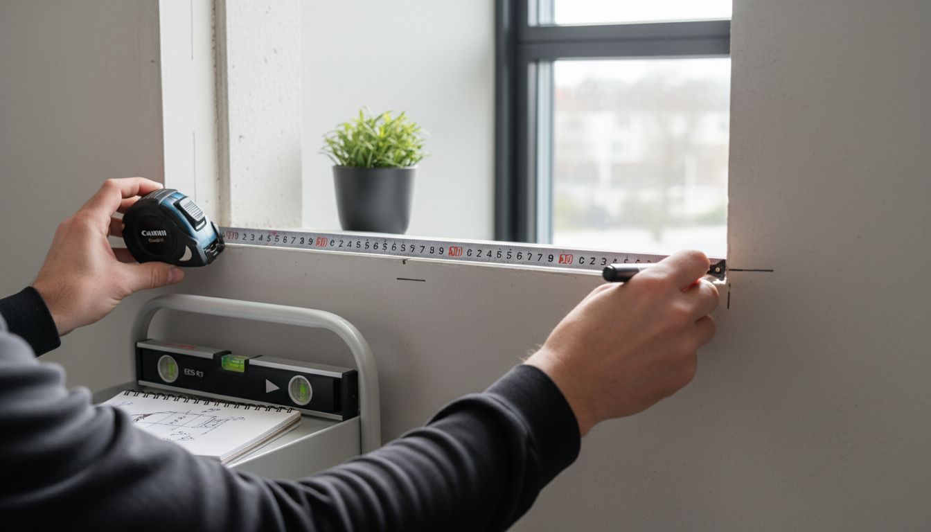 parvekkeen mittaus vaihe