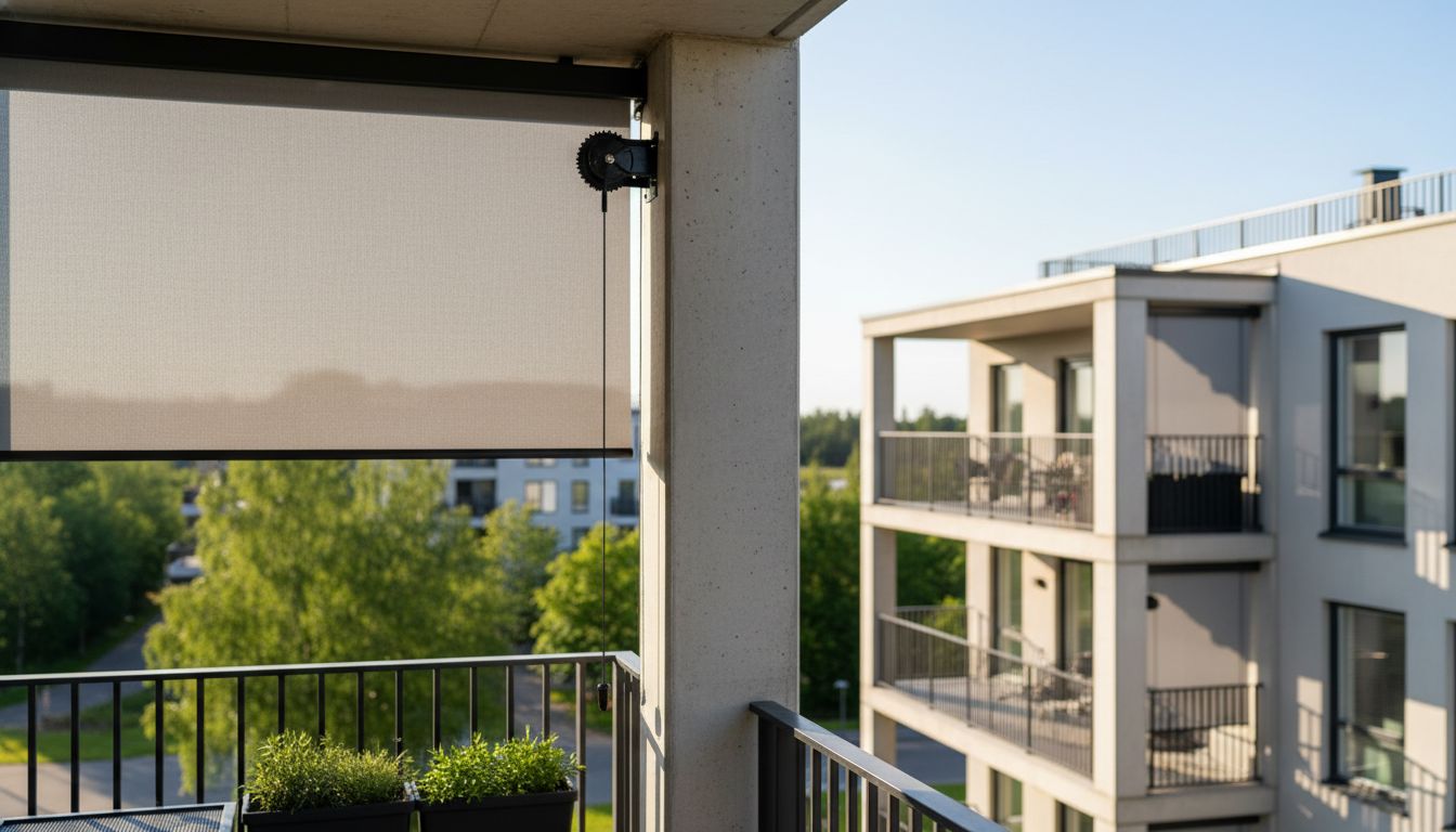 parvekekaihdin asennus betoni