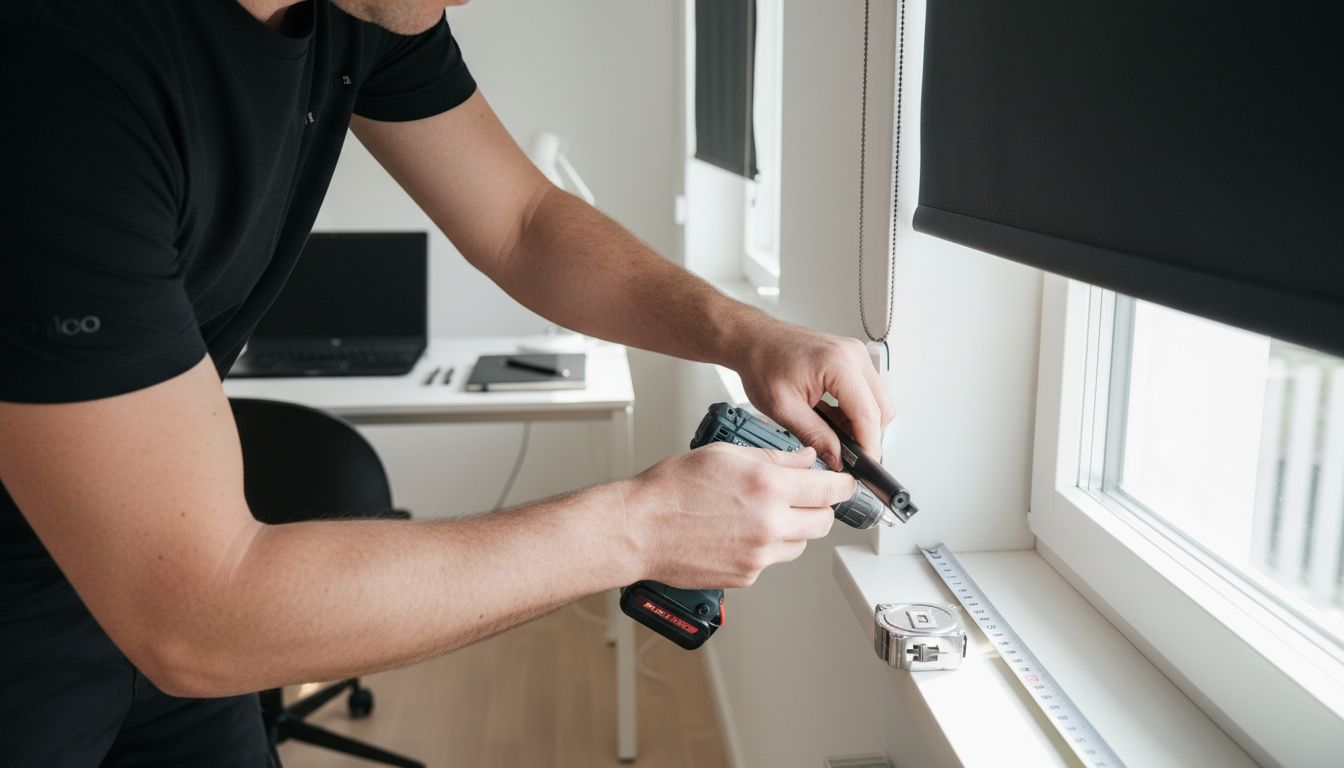 roller blind installation
