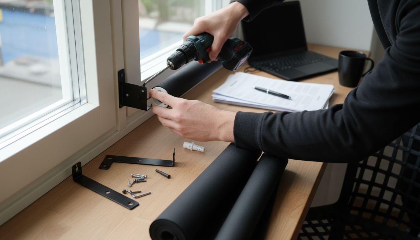 roller blind installation detail