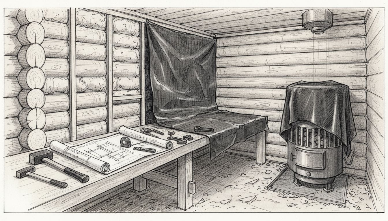 sauna building structure