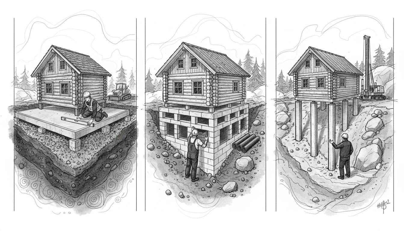 hirsitalon perustus ratkaisut