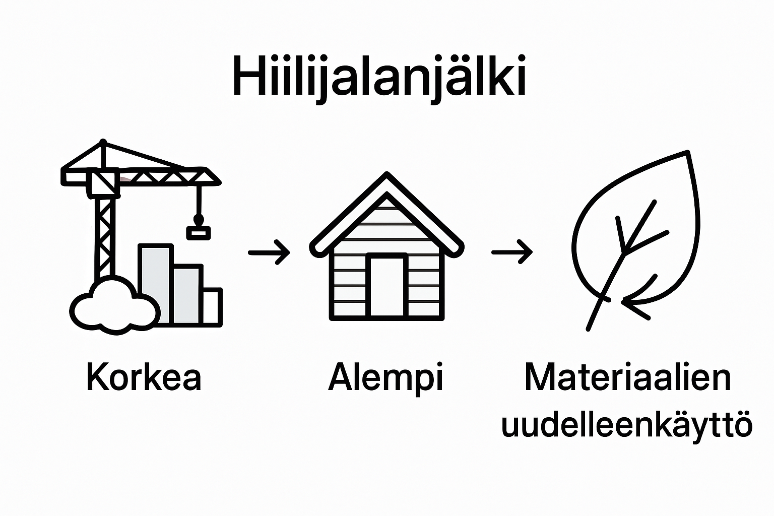 Ekologinen Rakentaminen – Miten Perustermit Ohjaavat Valintoja 3 Infographic comparing building methods carbon impacts