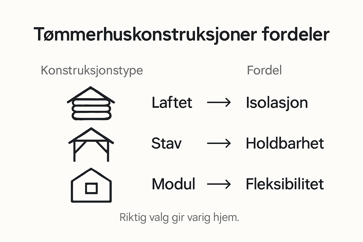 Infografikk: Slik bygges finske tømmerhus – egenskaper og fordeler