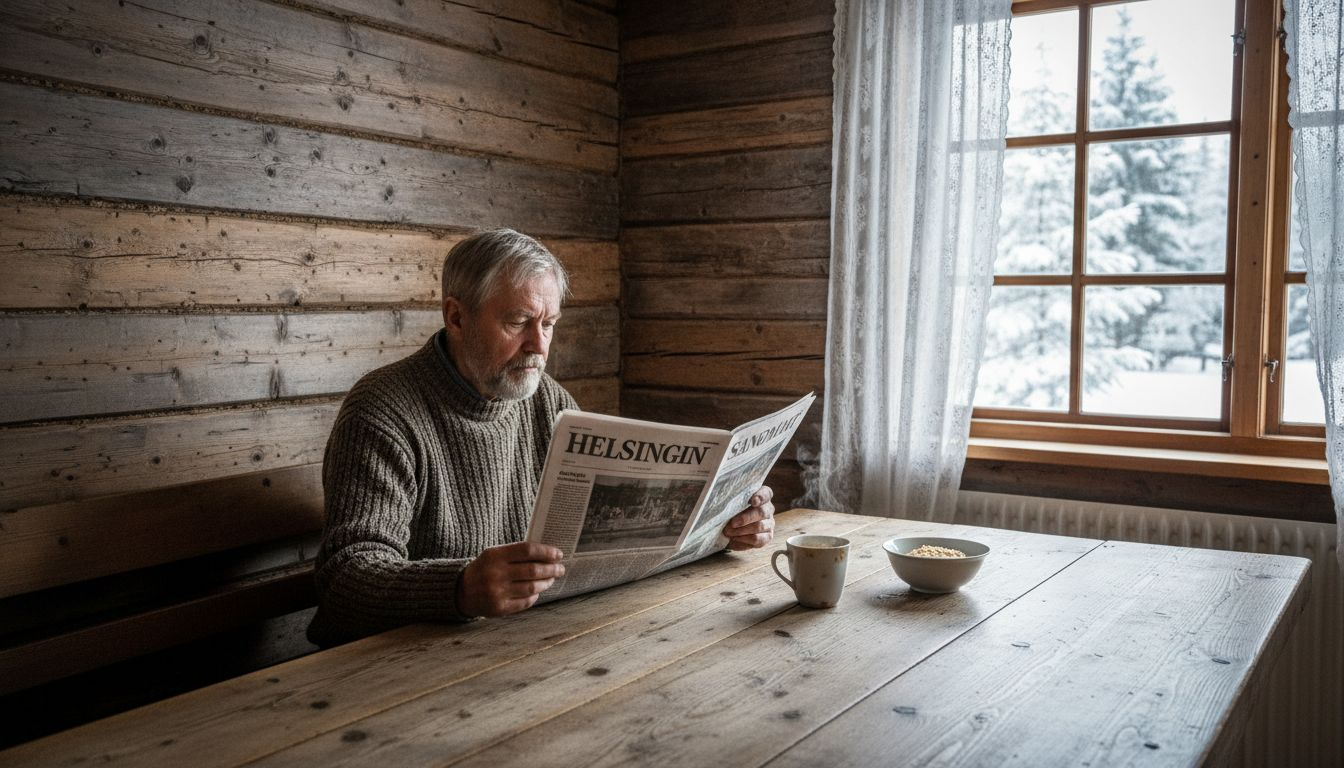 Inredning i ett energieffektivt finskt timmerhus