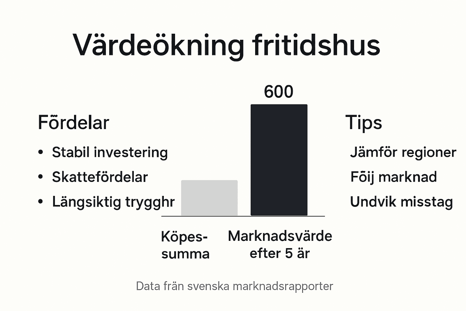 Så ökar värdet på ditt fritidshus – en översikt i siffror