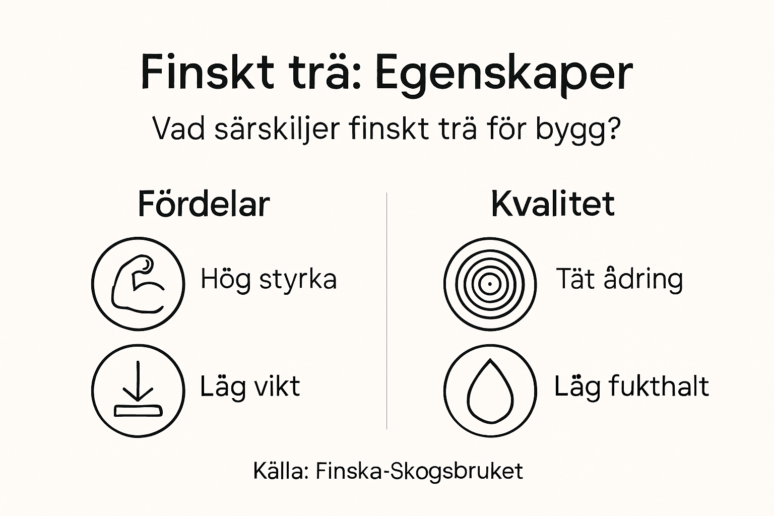 En överskådlig guide till finskt trä – egenskaper och kvalitetsaspekter
