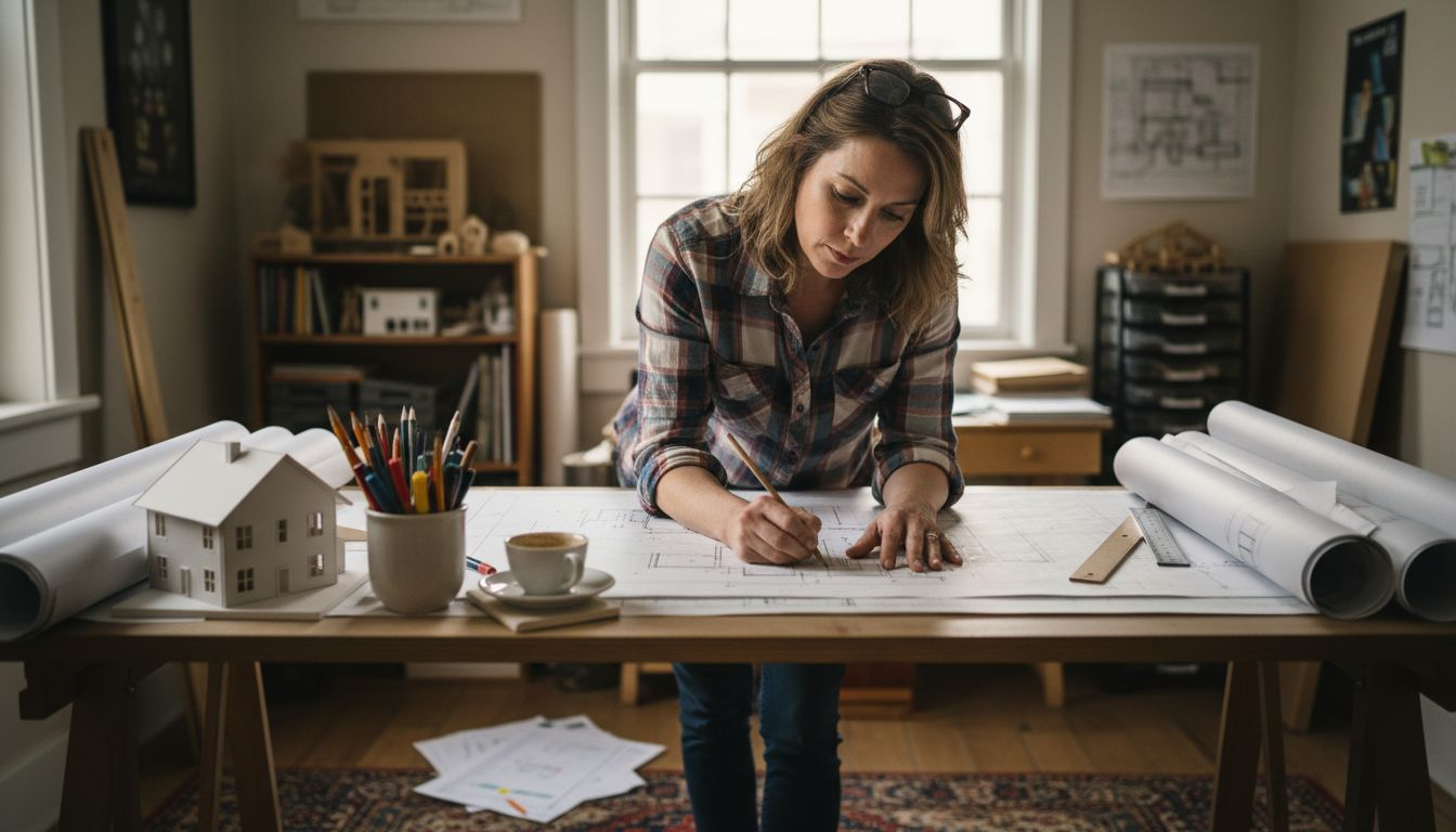 Architect sketches Finnish villa layout plans