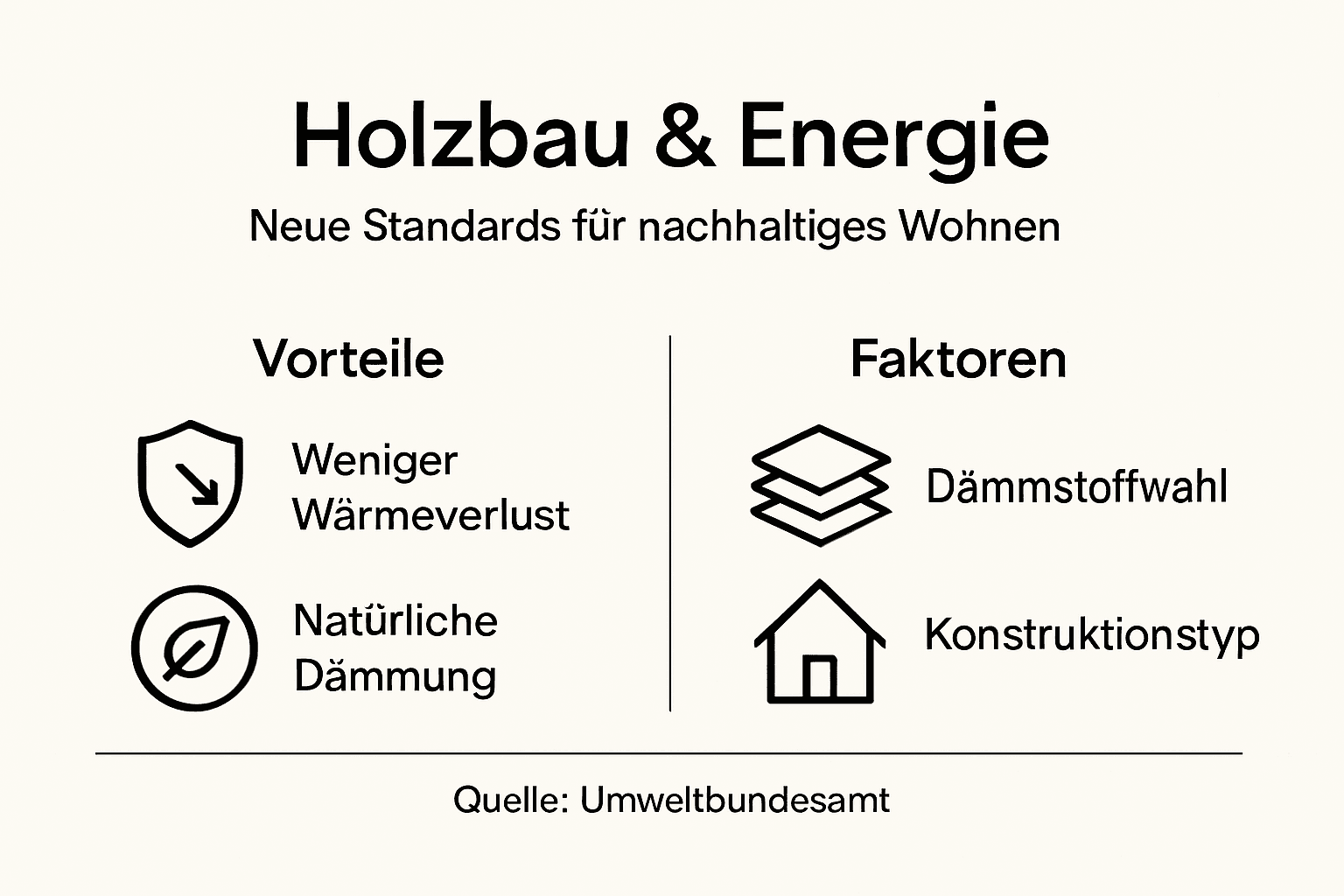 Übersicht: Die wichtigsten Vorteile und Einflussfaktoren beim Bauen mit Holz