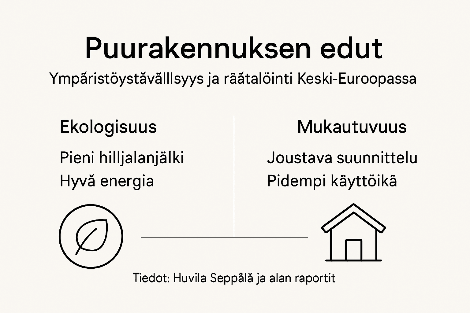 Infograafi: Keski-Euroopan puurakentamisen hyödyt