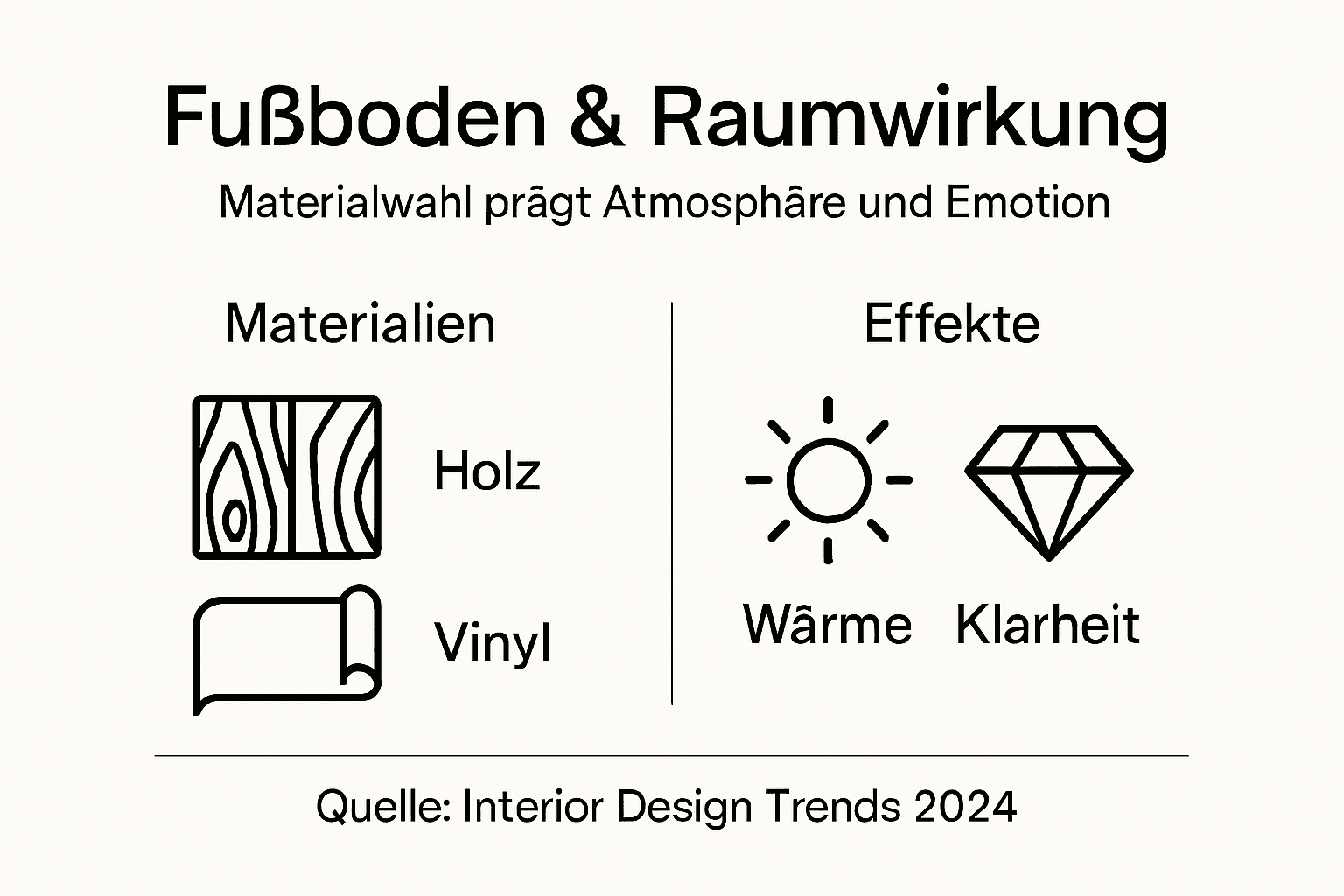 Übersicht: Bodenbeläge im Vergleich – Materialien, Eigenschaften und Wirkungen auf das Raumgefühl