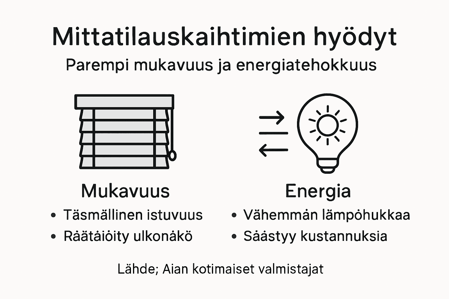 Kuvallinen katsaus mittatilauskaihtimien hyötyihin kotona