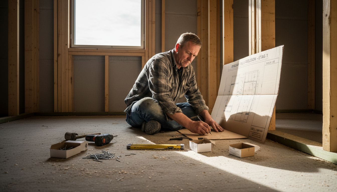 Med hammaren i handen och sågspån på golvet drar man upp nya byggplaner.