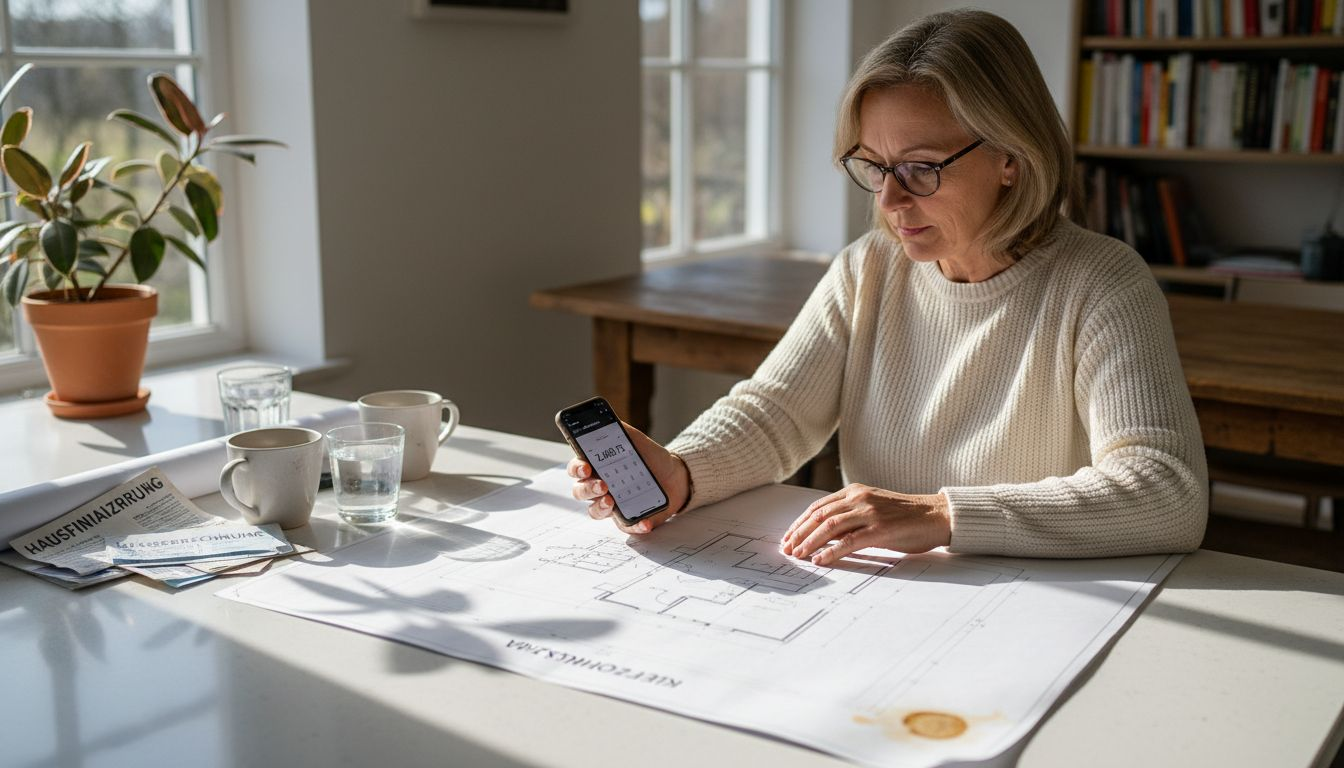 Am Küchentisch schmiedet sie Pläne, wie sie sich den Traum von der eigenen Sauna finanzieren kann.