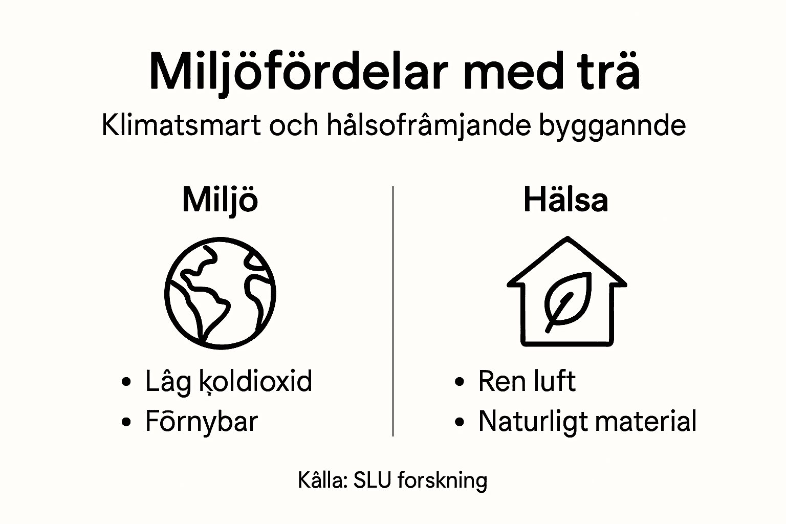 En översikt om träbyggnaders påverkan på miljö och hälsa