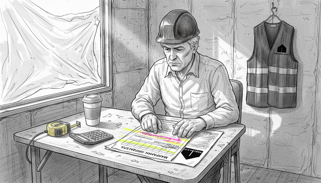 Työmaan vastaava tarkastelee rakennusmateriaalien hintoja