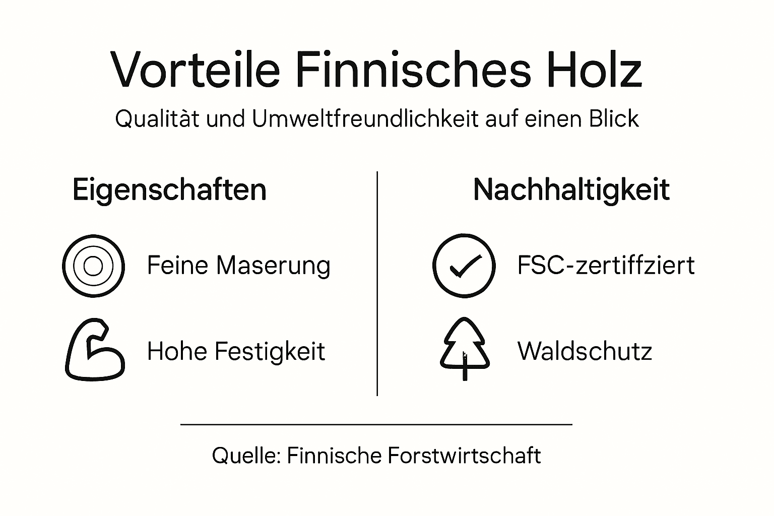 Grafik: Finnisches Holz im Fokus – Nachhaltigkeit und Umweltbewusstsein