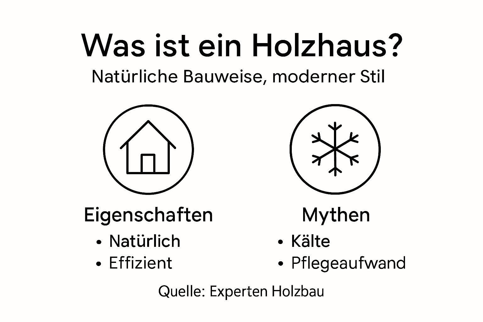 Infografik: Was sind Holzhäuser wirklich? Fakten und Vorurteile im Überblick