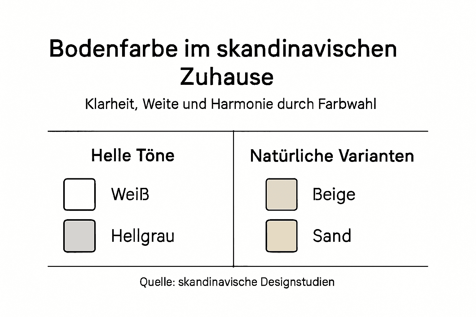 Infografik: So beeinflussen Bodenfarben das Wohngefühl im skandinavischen Raum