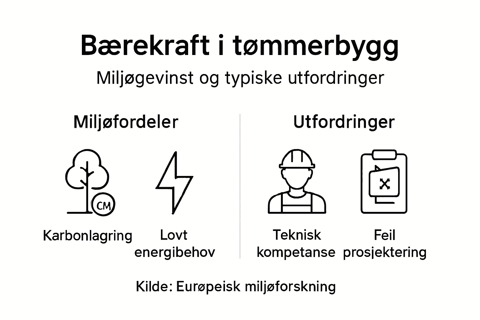 Infografikk som viser både miljøgevinster og utfordringer