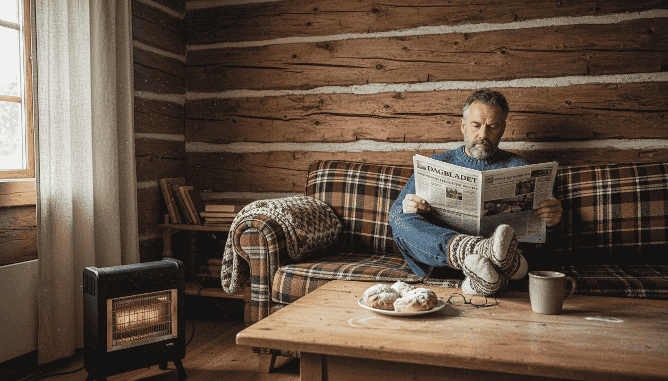 Inne i hytta ser vi hvordan isolasjonen er lagt opp, og får et innblikk i hvordan strømforbruket fordeles.