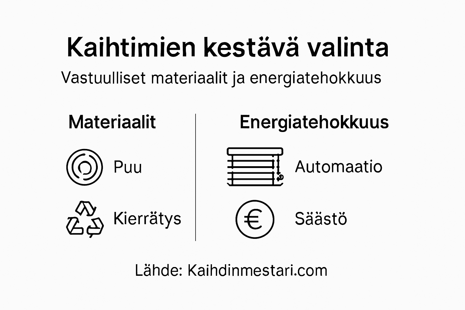 Infografiikka: Vinkit vastuulliseen kaihdinvalintaan