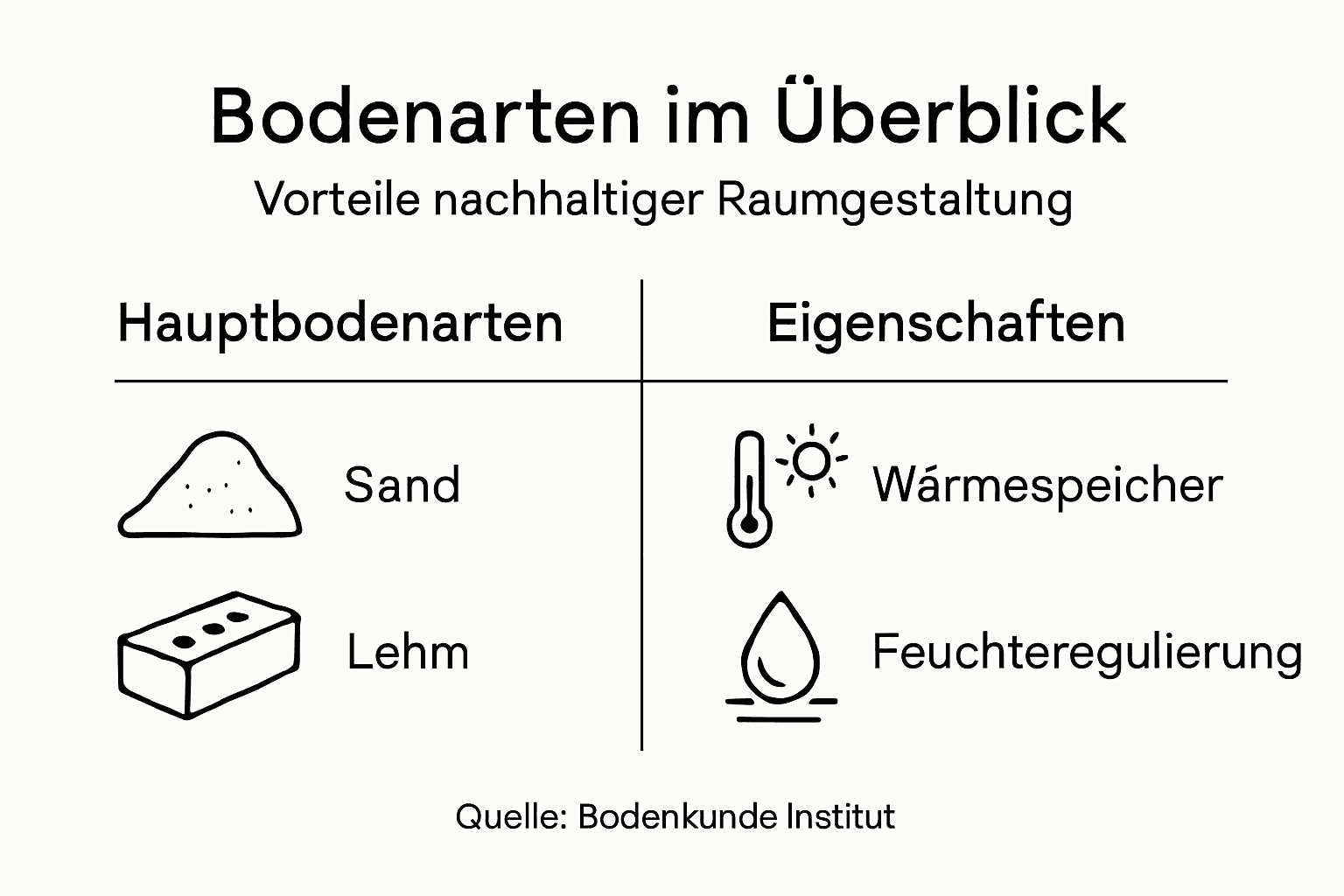 Infografik: Nachhaltige Bodengestaltung für ein umweltbewusstes Raumkonzept
