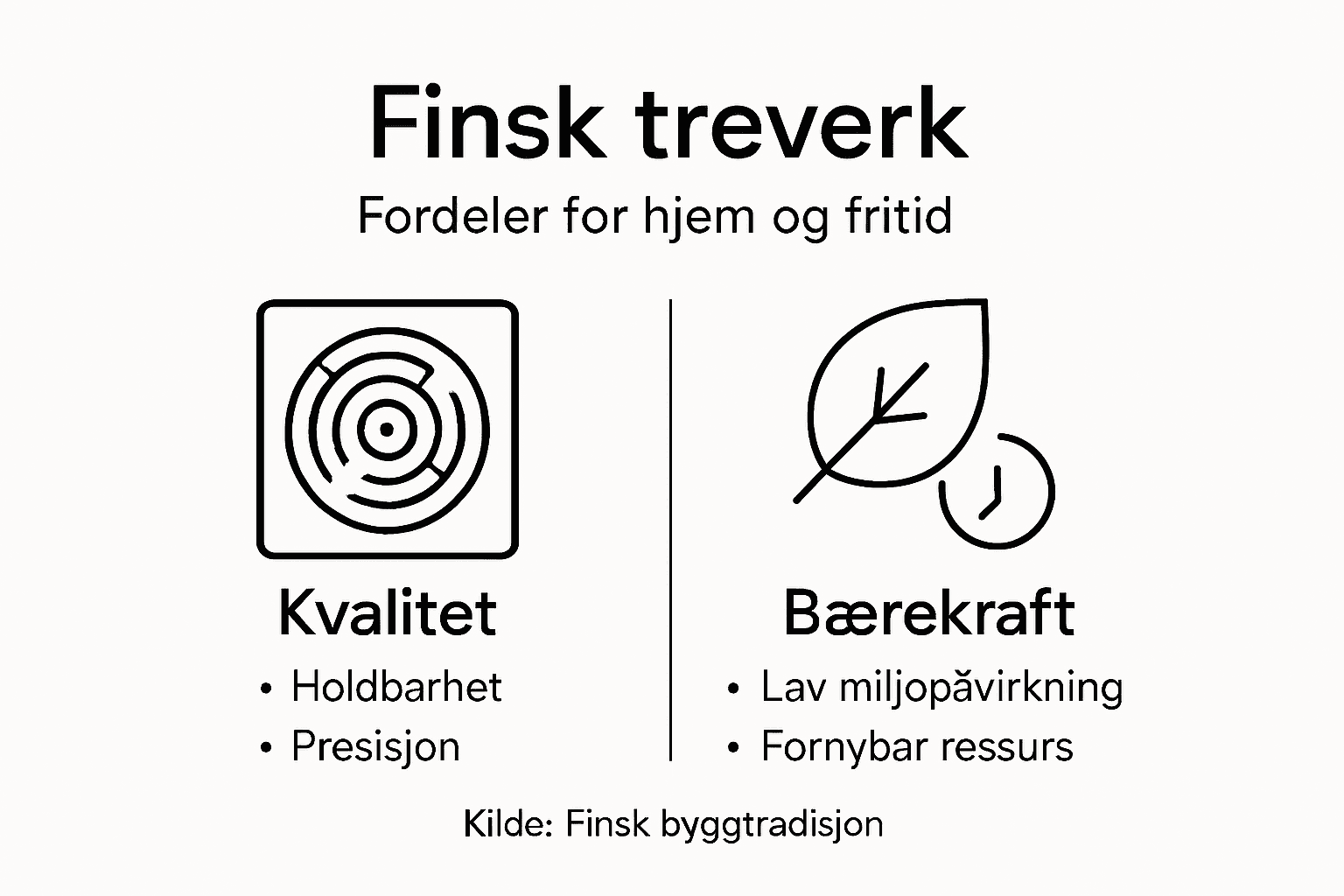 Infografikk: Derfor velger vi finsk trevirke