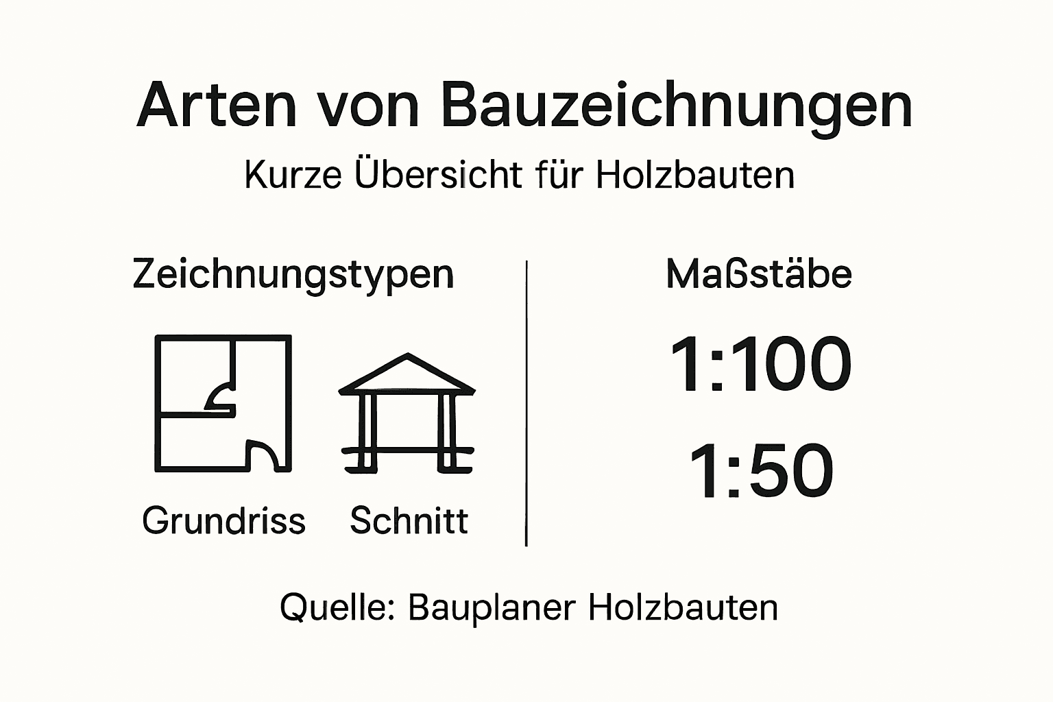 Übersicht: Baupläne und Zeichnungen im modernen Holzbau