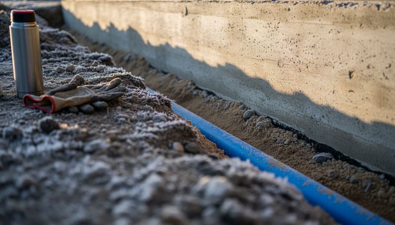 Fundamentgraben für die Sauna: Wichtige Hinweise zu Entwässerung und Frostschutz