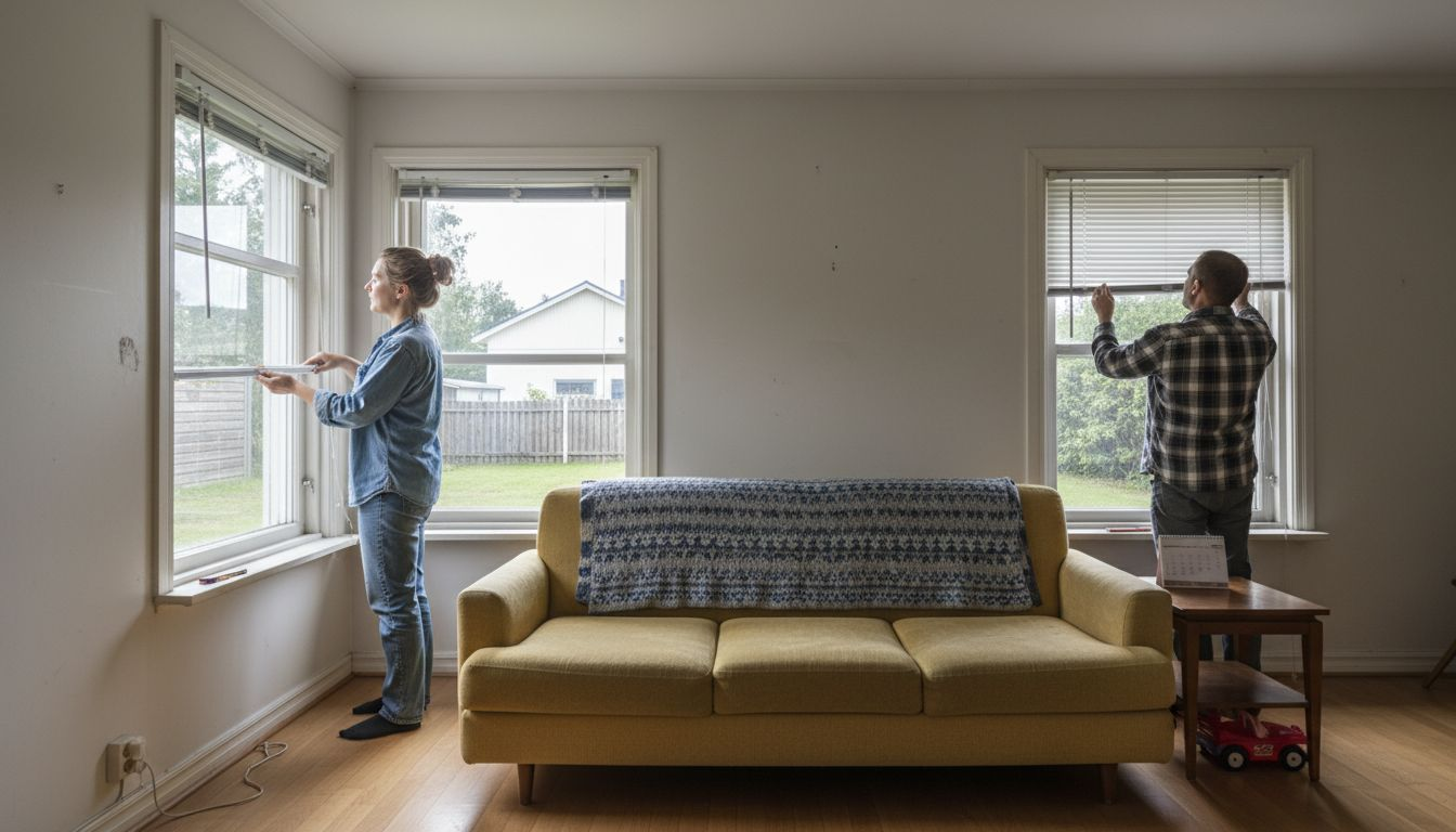 Kaksi omakotiasujaa vertailee, miten sälekaihtimien asennus sujui heidän kodeissaan.