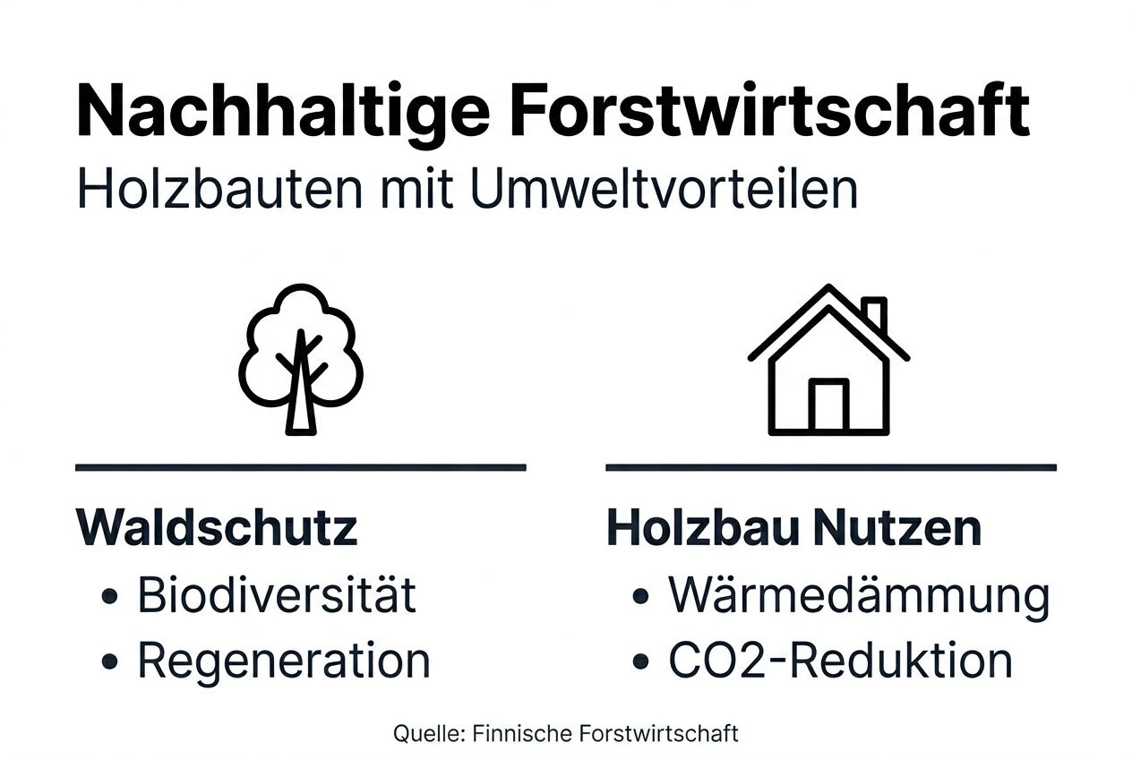 Infografik: Die wichtigsten Vorteile einer nachhaltigen Waldbewirtschaftung