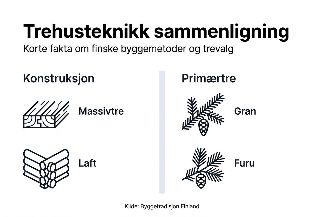 Oversikt over byggemetoder og treslag i trehus